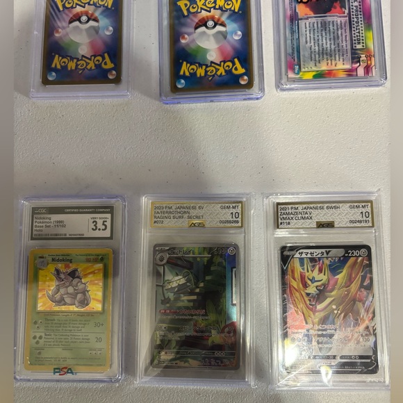 bulk graded cards X10 pokemon slabs graded cards bulk